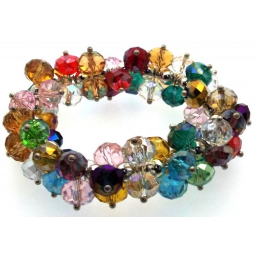 Large Chakra Crystal Statement Bracelet